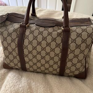 Authentic Vintage Monogram Gucci Boston Bag